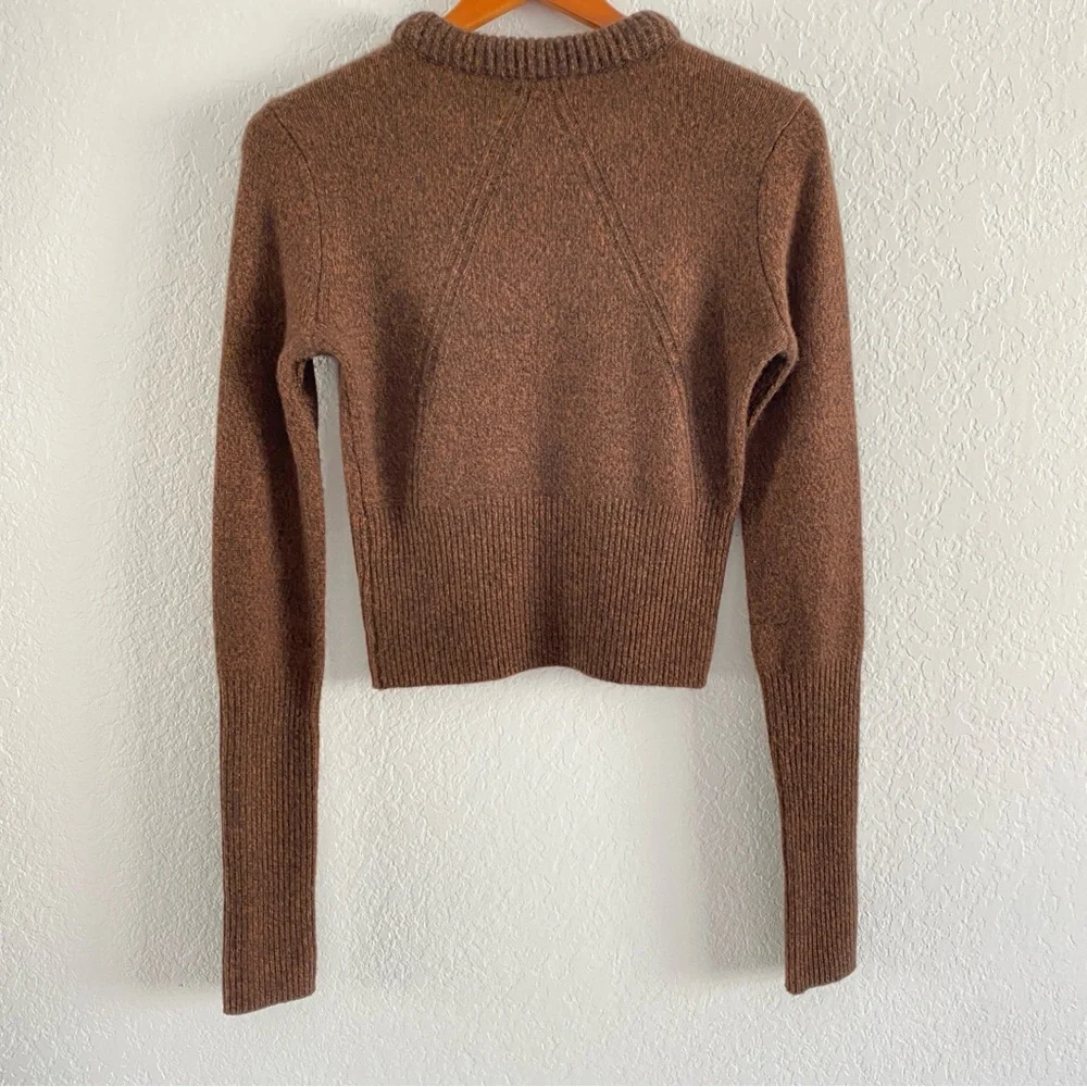 Rag & Bone brown Pierce Slim Crew cashmere Sweater - Picture 4 of 12